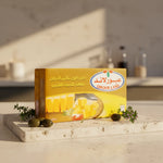 Obour Land Soft Cheddar Flavor Cheese 500g creamy spread in a jar, ideal for meals and sandwiches.