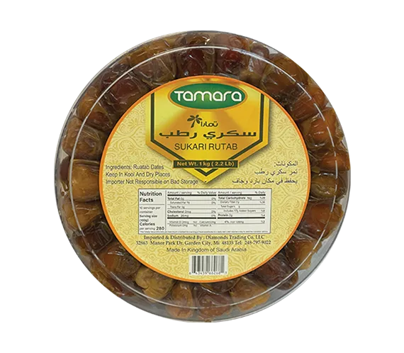 Fresh Tamara Sukari Rutab dates from Summer Vlly, soft and juicy Saudi Arabian snack in 1kg package.