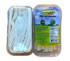 Summer Valley mixed string cheese 7oz package, halal snack with balanced taste, ideal for quick and flavorful snacking.