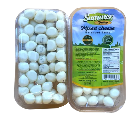 Summer Valley Mixed Cheese Balls 200g, halal snack with colorful cheese balls ideal for salads and snacking.