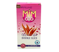MiM Double Slice Hair Remover with natural water-soluble paste, showing the product container and application tools.