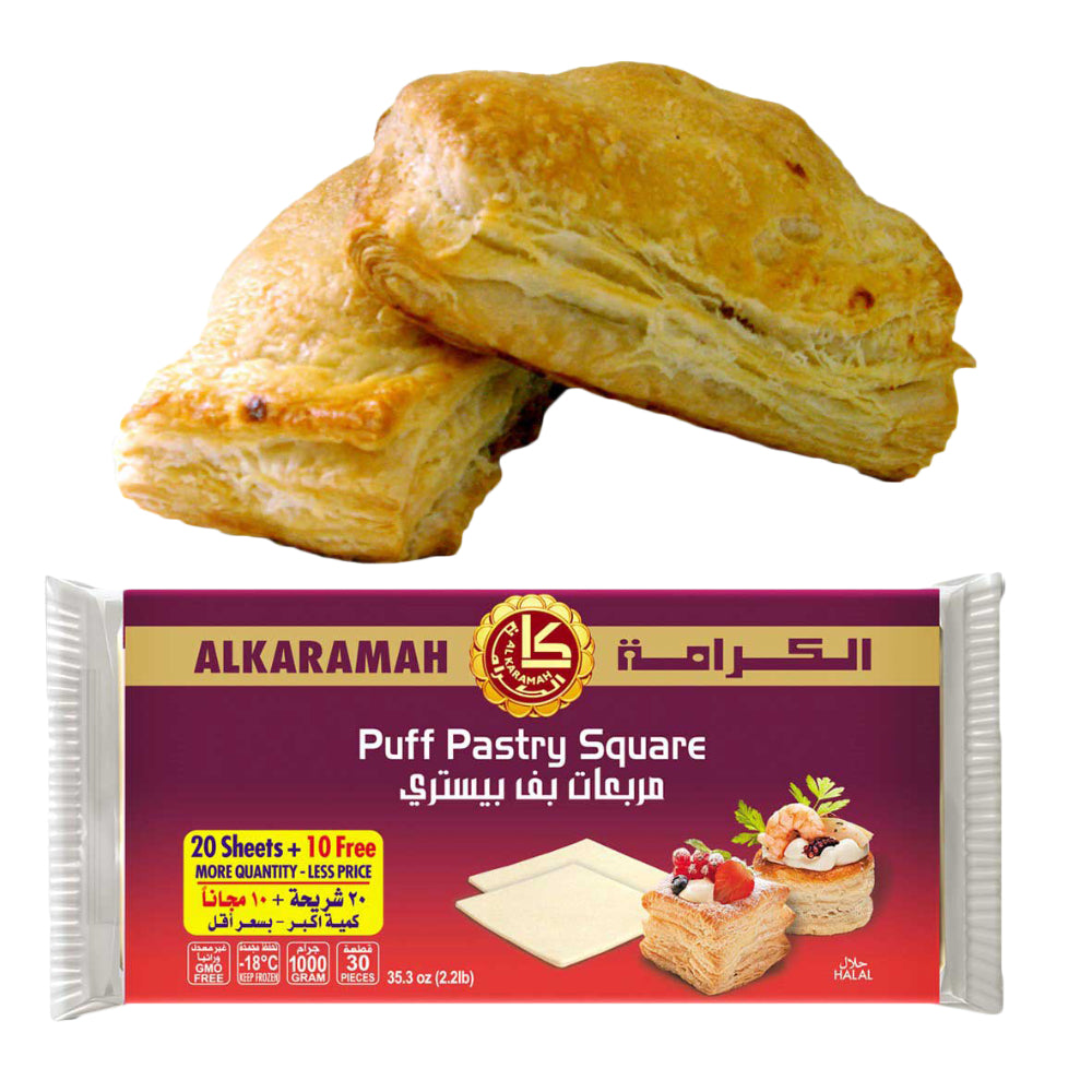 ALKARAMAH 30 PUFF PASTRY SQUARES (10 FREE) 1kg - 1PaysLess