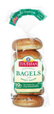 TOUFAYAN Hearth Baked Bagels: 12x20ozx6Bagels