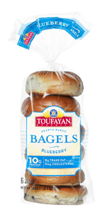 TOUFAYAN Hearth Baked Bagels: 12x20ozx6Bagels - 1PaysLess