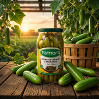 Tamara Cucumber Pickles 1000g - 100% Natural Whole Gherkins