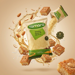 Tamara Coarse Semolina #3, 2lb bag of premium durum wheat, ideal for desserts, shown in a clear image.