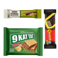 (21count) Gift Snack Box – Dubai Chocolate 93g & 27g + 19 Assorted Chocolates – International Turkish Chocolate Gift Box