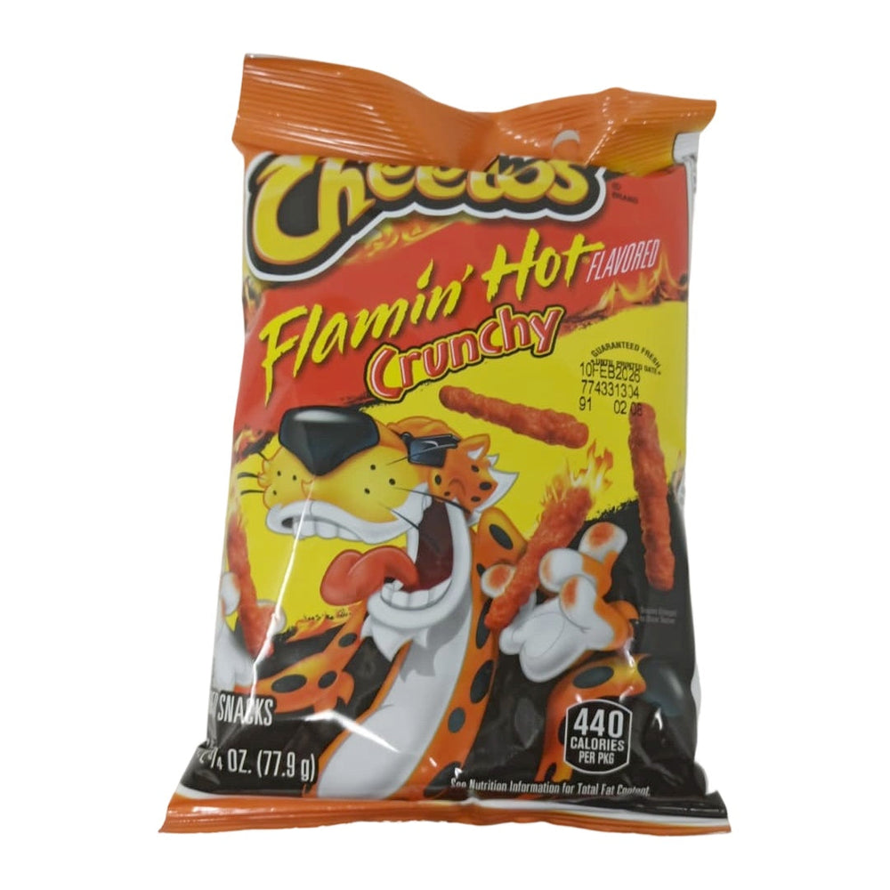 Cheetos Flamin' Hot Crunchy Snacks 2.75 oz Bag Intense Heat, Irresistible Crunch for Spicy Snacking - SANI-LLC