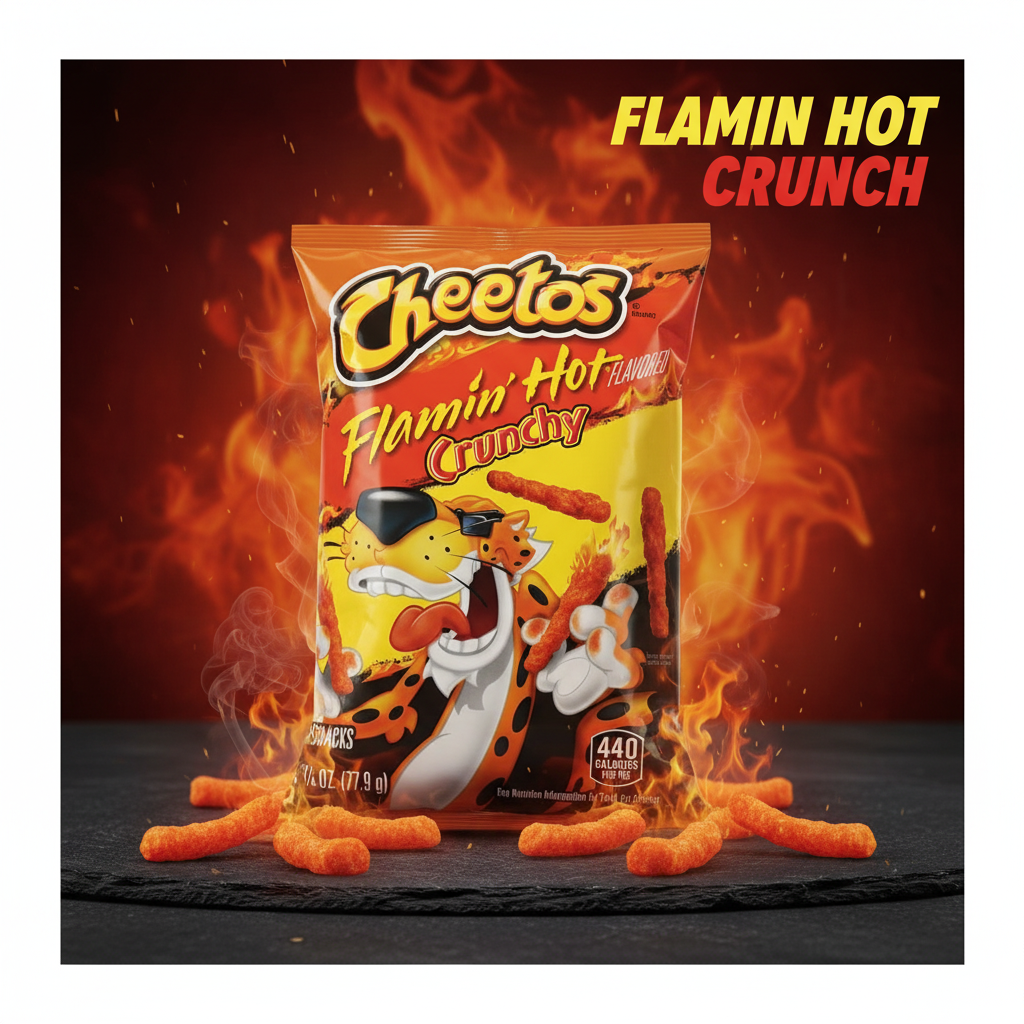 Cheetos Flamin' Hot Crunchy Snacks 2.75 oz Bag Intense Heat, Irresistible Crunch for Spicy Snacking - SANI-LLC