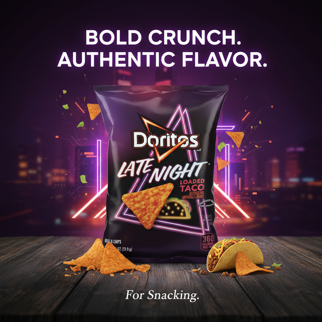 Doritos Late Night Loaded Taco Chips 2.5 oz Bold Crunch Authentic Flavor For Snacking - SANI-LLC