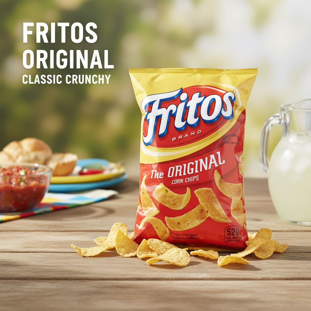 Fritos Original Corn Chips 3.25 oz Bag Classic Crunchy Gluten-Free Perfect Snack for Parties & Lunches - SANI-LLC