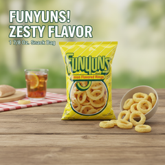 FUNYUNS Onion Flavored Rings 1.87 Oz. Crispy Texture, Zesty Flavor Snack Bag - SANI-LLC