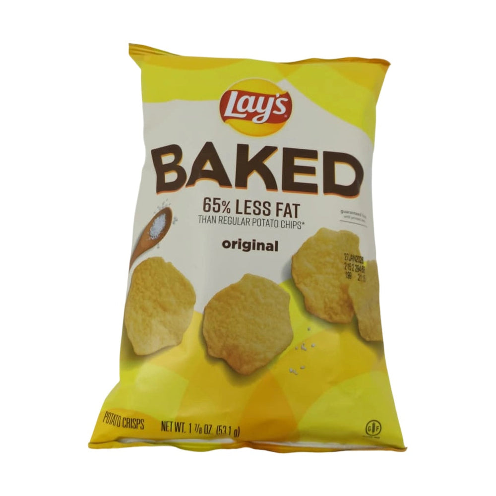 Lay's Baked Potato Crisps 1.875 oz 65% Less Fat Original Flavor Healthy Snack Option - SANI-LLC