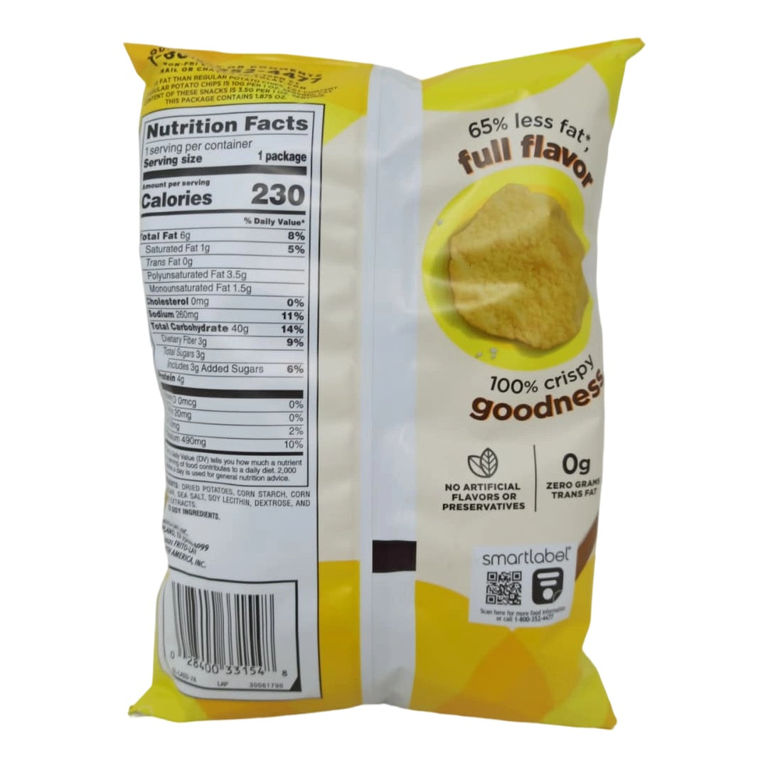 Lay's Baked Potato Crisps 1.875 oz 65% Less Fat Original Flavor Healthy Snack Option - SANI-LLC