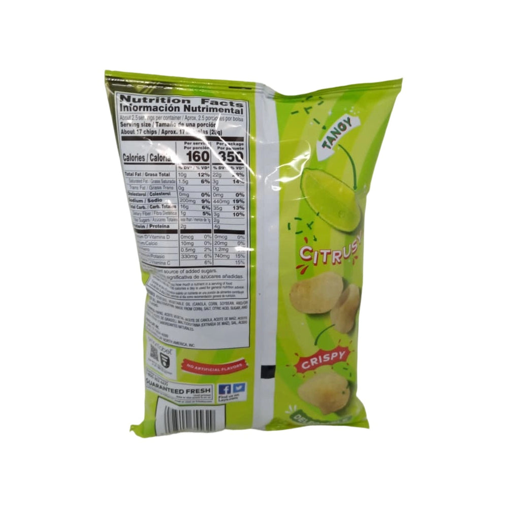 Lay's Limón Potato Chips 2.25 OZ (63.7g) Tangy Citrus Crispy for Everyday Snacking - SANI-LLC