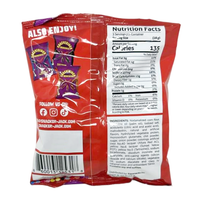 SnackerJack Munchies Hot Chili Lime Rolled Tortilla Chips - Spicy & Tangy Flavor, 3.24 oz Bag - Authentic Mexican Style Snack - SANI-LLC