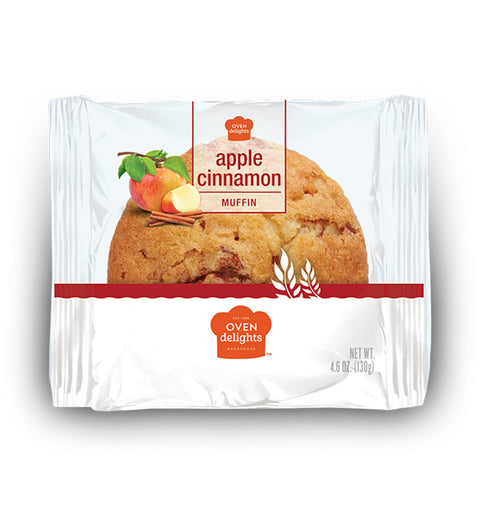 Oven Delights Apple Cinnamon Muffin (4.6 oz) - Packed with Fresh Apples & a Burst of Cinnamon - SANI-LLC