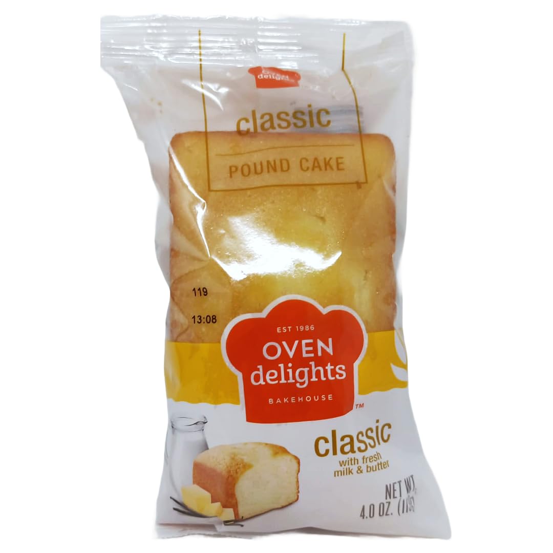Oven Delights Classic Pound Cake (4 oz) Mini Loaves | Fresh Milk & Butter - SANI-LLC