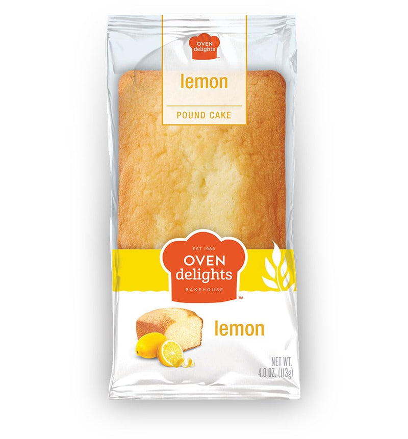 Oven Delights Lemon Pound Cake 4oz | Rich, Buttery Cake with Zesty Lemon Flavor - SANI-LLC