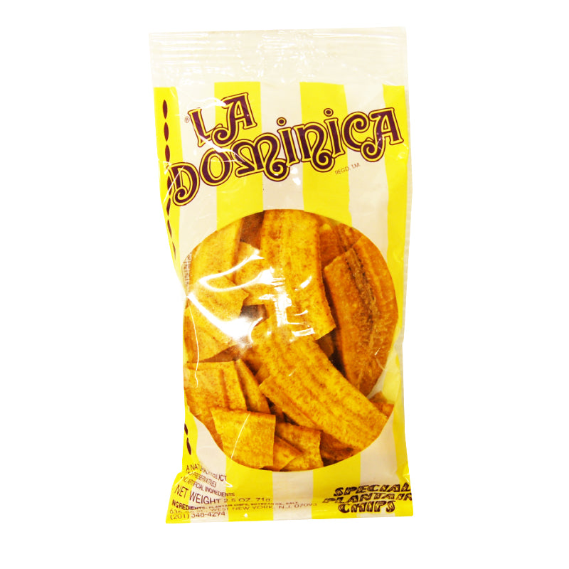 La Dominica Plantain Chips || Special Plantain Chips Natural product 2.5 oz - 71g