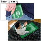 Islamic Muslim Rug Travel Prayer || Mat with compass Pocket Sized Carry Bag Cover 4x5inch|| Mat 60x100cm || The colors are red, blue and green
