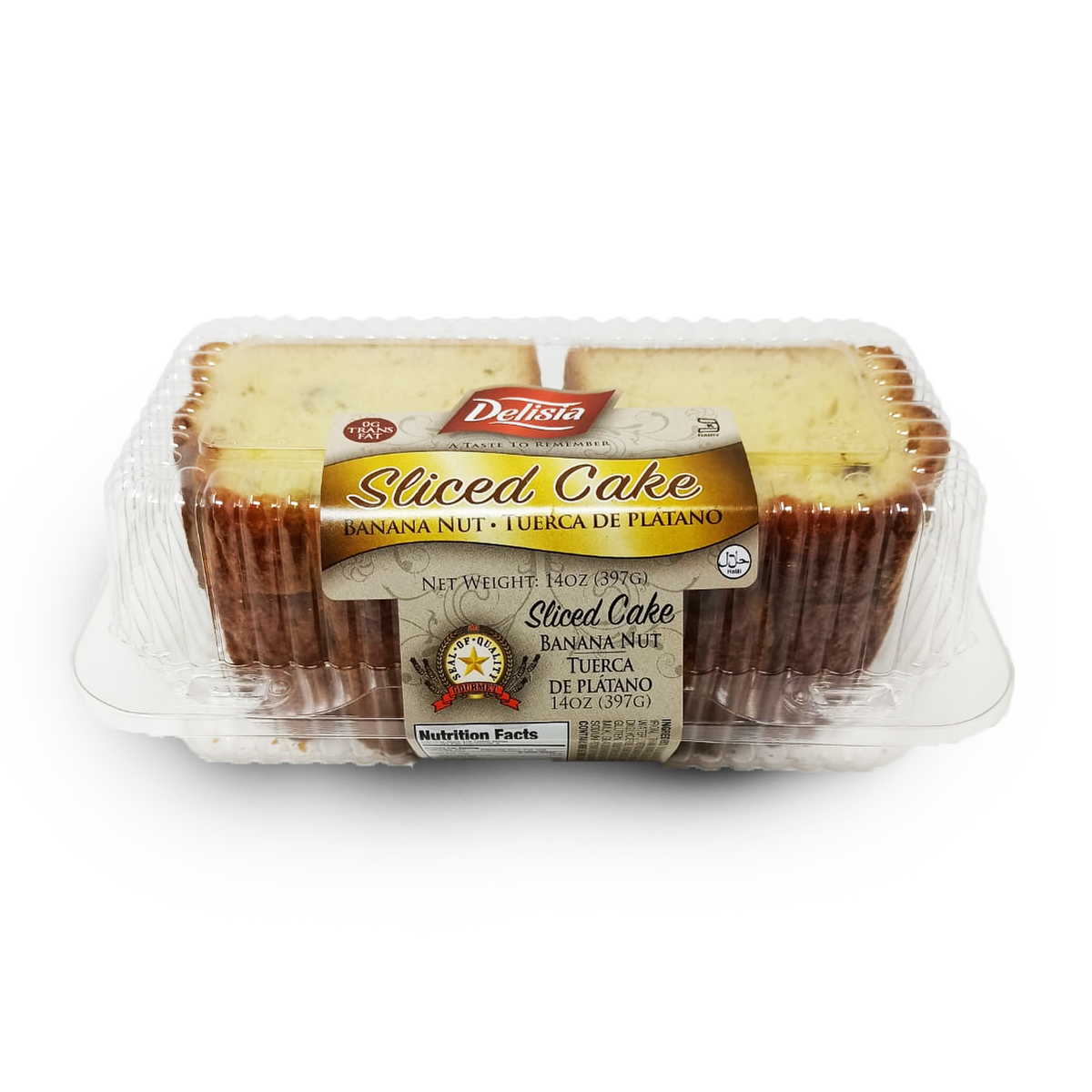 A Box of Delisia Sliced Cakes, Banana Nut Flavored