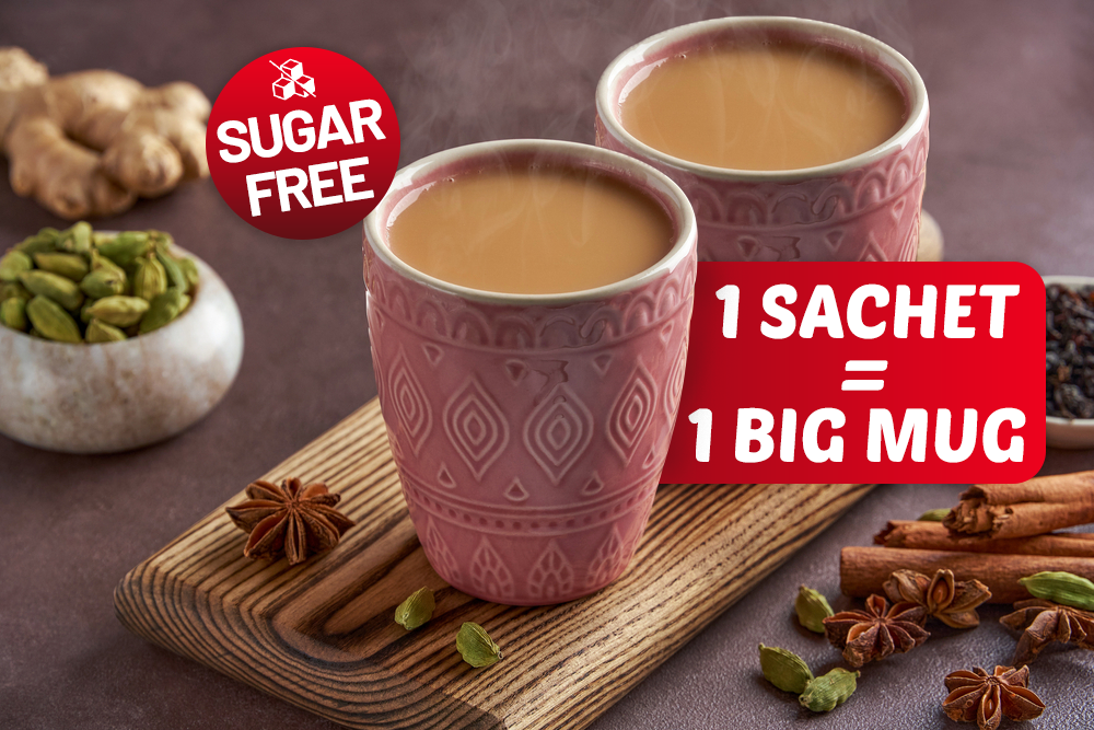 Alkhair Instant Karak Cardamom Tea Sugar Free 180gm 12 Stx - 1PaysLess