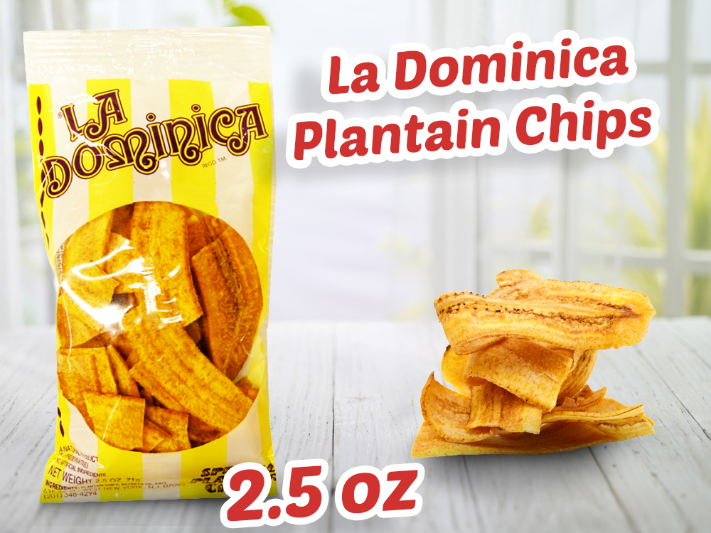 La Dominica Plantain Chips || Special Plantain Chips Natural product 2.5 oz - 71g