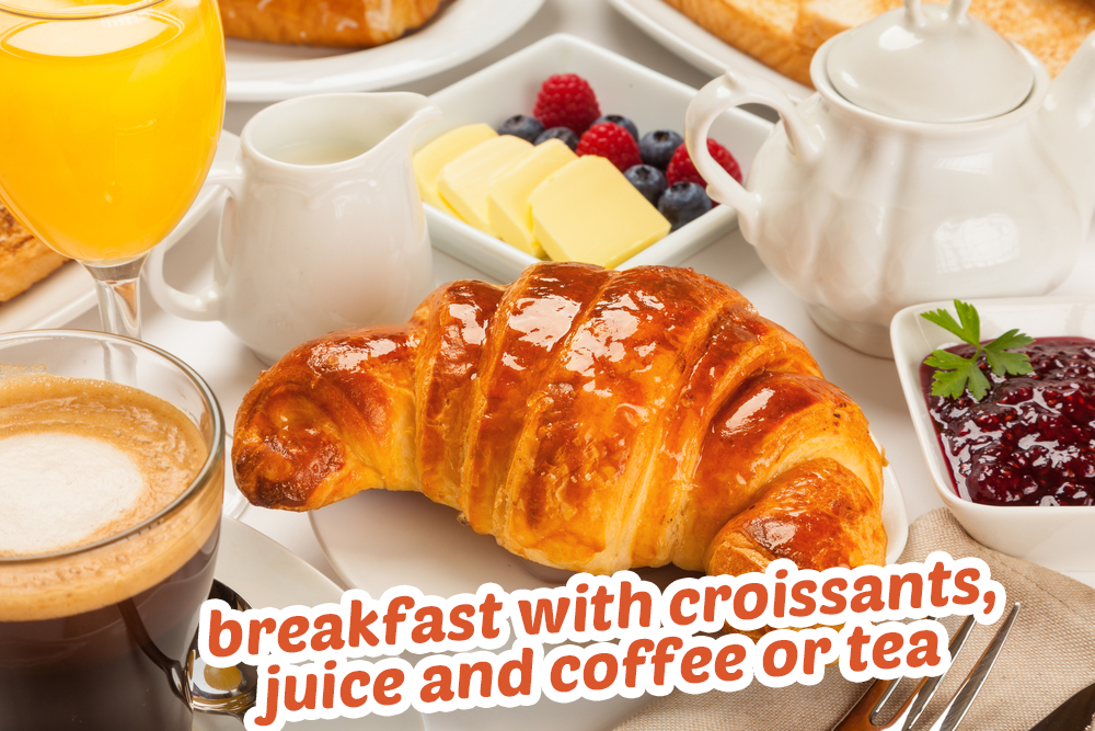 Oven Delights Breakfast Croissants with Coffee or Tea 85g 2.9oz