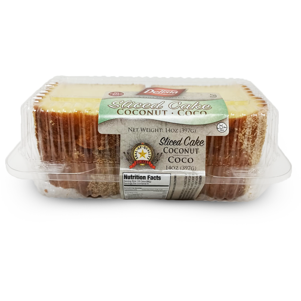 Delisia Breakfast Snack Cakes Slices with Coconut 14oz