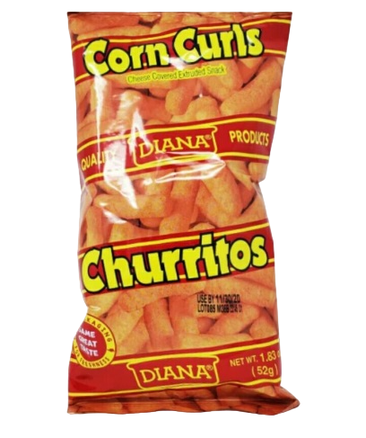 Diana || Corn Curls || Churritos Snack (52g) (1.83 oz)