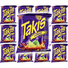 Barcel Takis Fuego Hot Chili Pepper & Lime Tortilla Chips 4 Oz (16 Pack) - 1PaysLess
