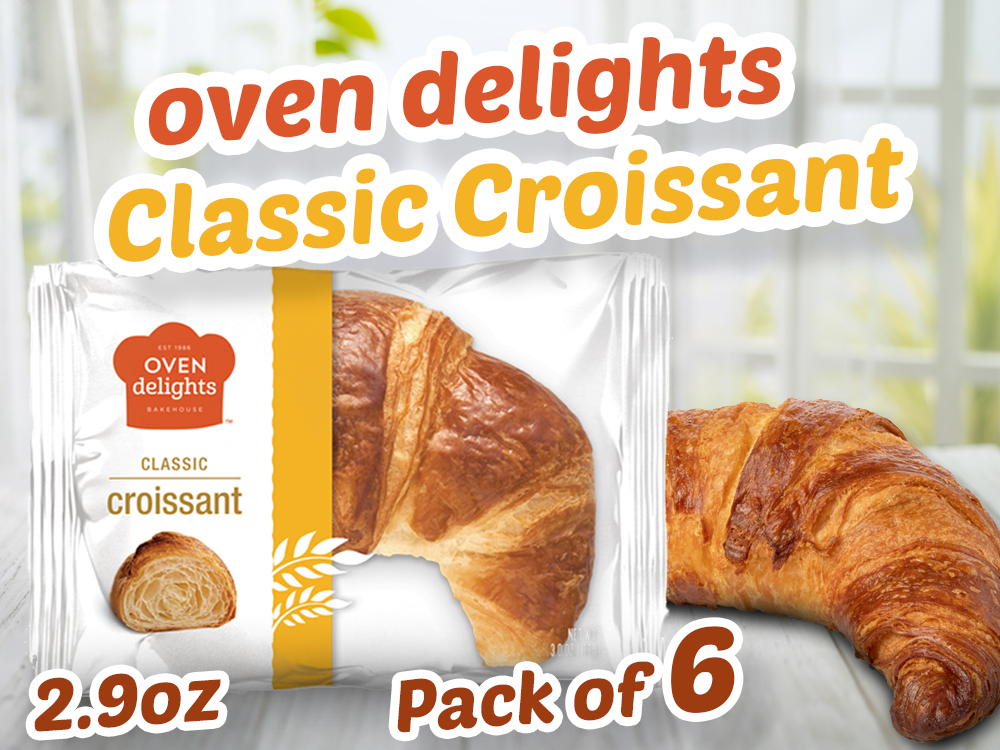 Oven Delights || Classic Croissant/Buttery/ Fresh/ yeasty that it will make your morning breakfast much more delicious || Bakehouse || 85g|| 2.9oz - 1PaysLess