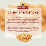 Toufayan: Crispy Bread sticks | Plain | Crunchy and delicious | 227g | 8oz