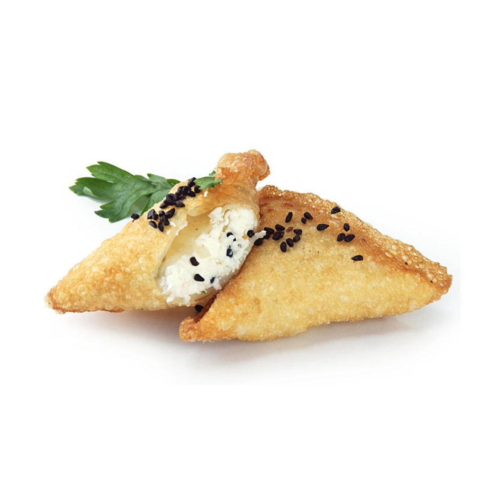 2 Pieces of ALKARAMAH Samosas with filling inside