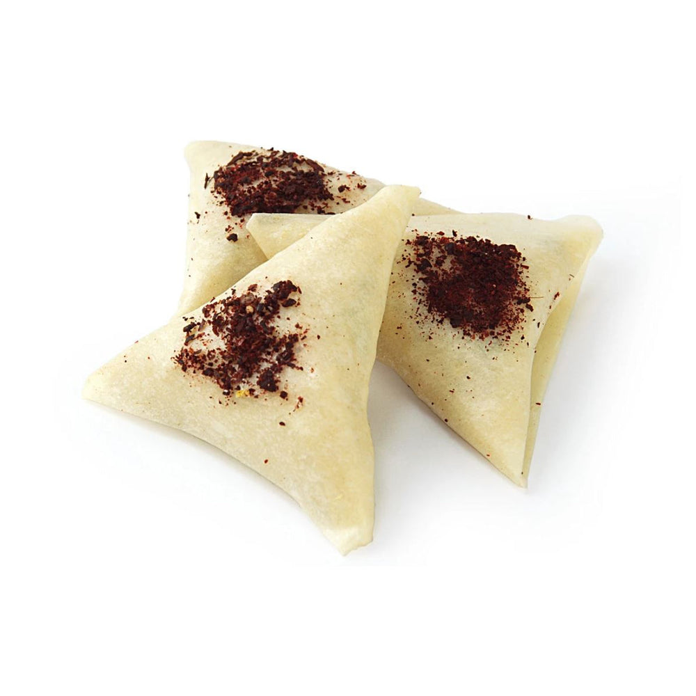 3 Pieces of ALKARAMAH Samosa Dough with toppings